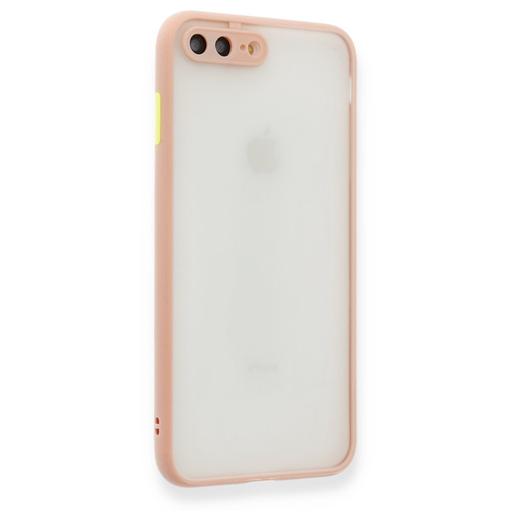 iPhone 8 Plus Kılıf Montreal Silikon Kapak - Pembe iPhone 8 Plus Kılıf Montreal Silikon Kapak - Pembe