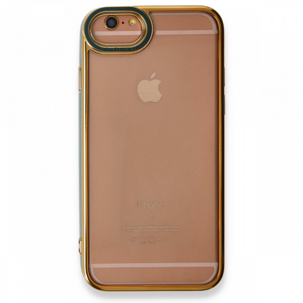 iPhone 6 Kılıf Liva Lens Silikon - Yeşil