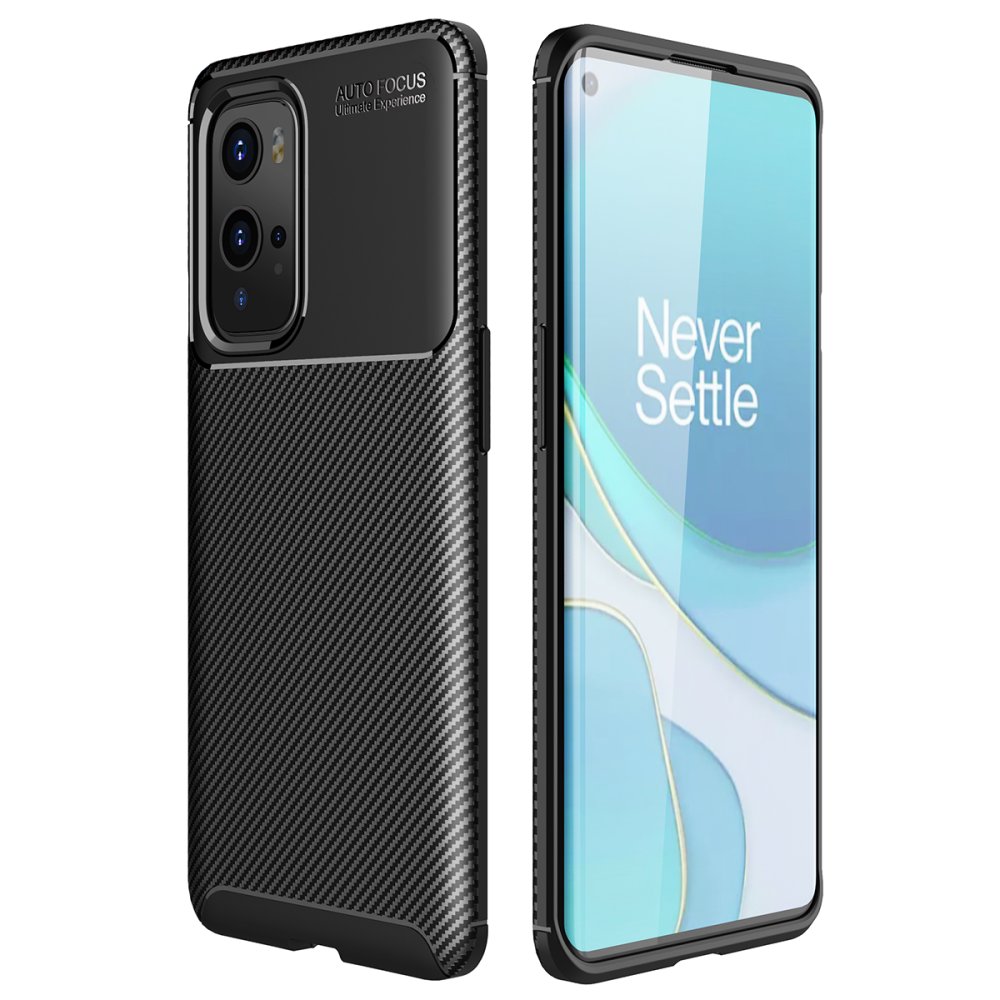 One Plus 9 Pro Kılıf Auto Focus Karbon Kapak - Siyah One Plus 9 Pro Kılıf Auto Focus Karbon Kapak - Siyah
