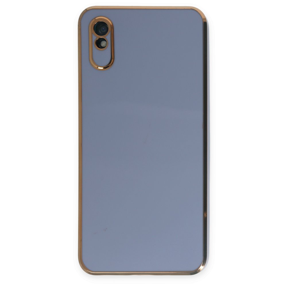 Redmi 9A Kılıf Volet Silikon - Mavi