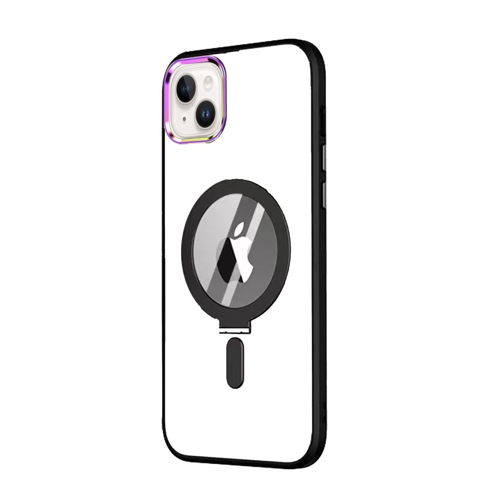  iPhone 15 Kılıf Mudo Magneticsafe Standlı Kapak - Siyah