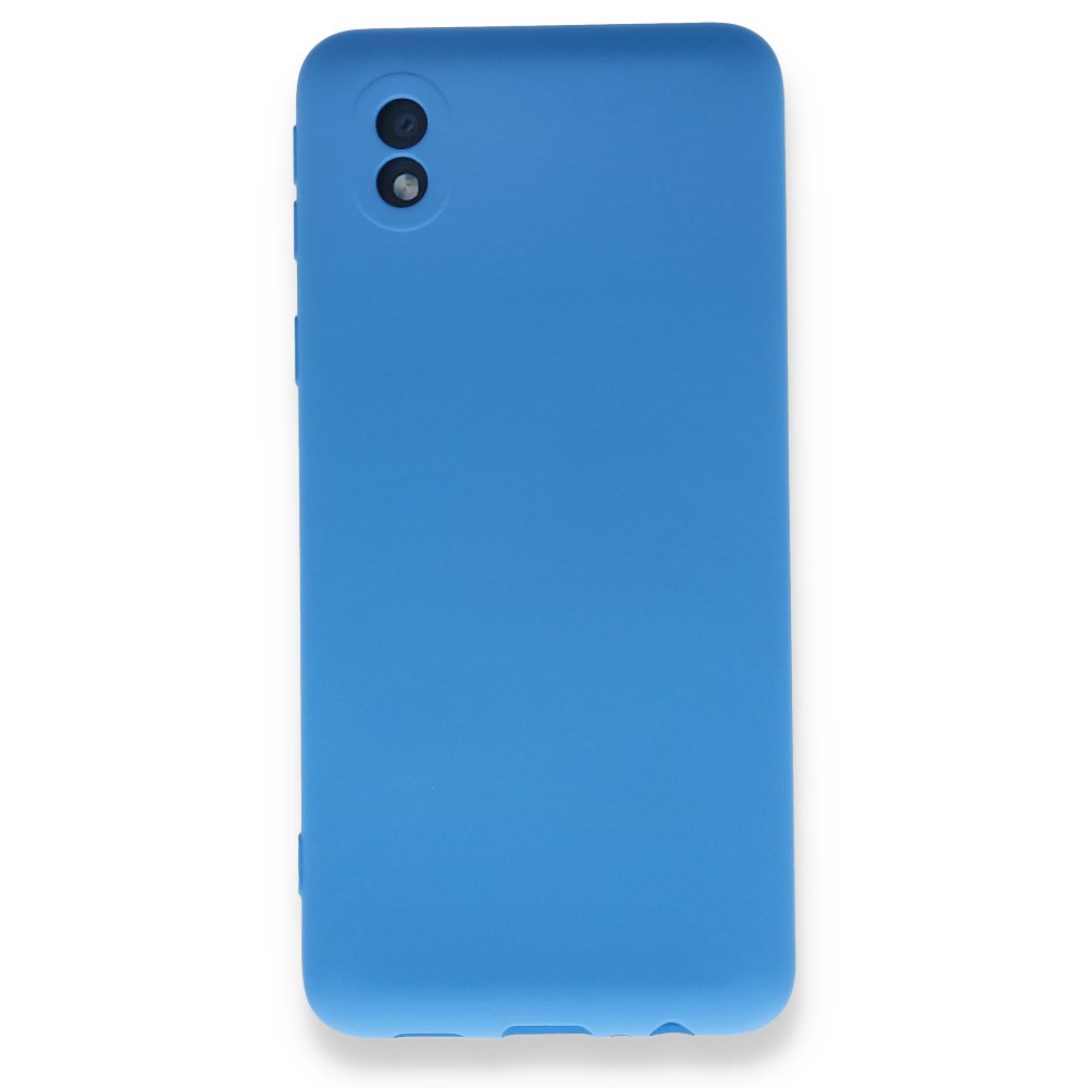  Samsung Galaxy A01 Core Kılıf Nano içi Kadife Silikon - Mavi