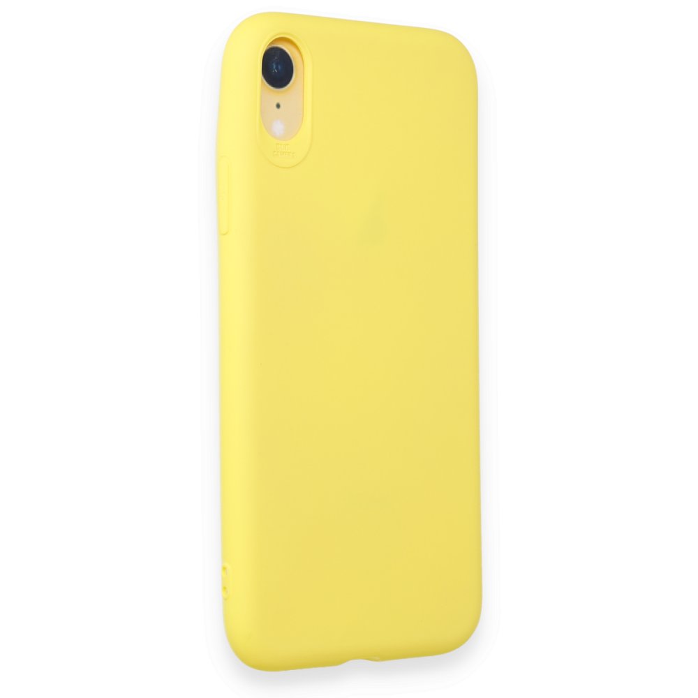  iPhone XR Kılıf First Silikon - Sarı