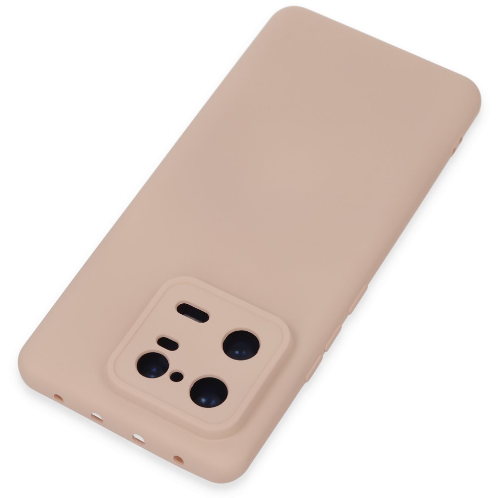 Xiaomi Mi 13 Pro Kılıf Nano içi Kadife Silikon - Pudra Xiaomi Mi 13 Pro Kılıf Nano içi Kadife Silikon - Pudra