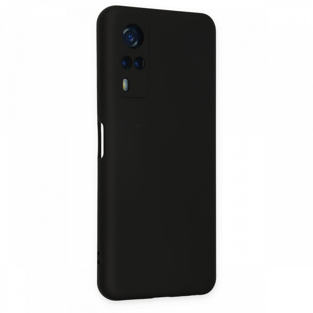  Vivo Y51 Kılıf Nano içi Kadife Silikon - Siyah