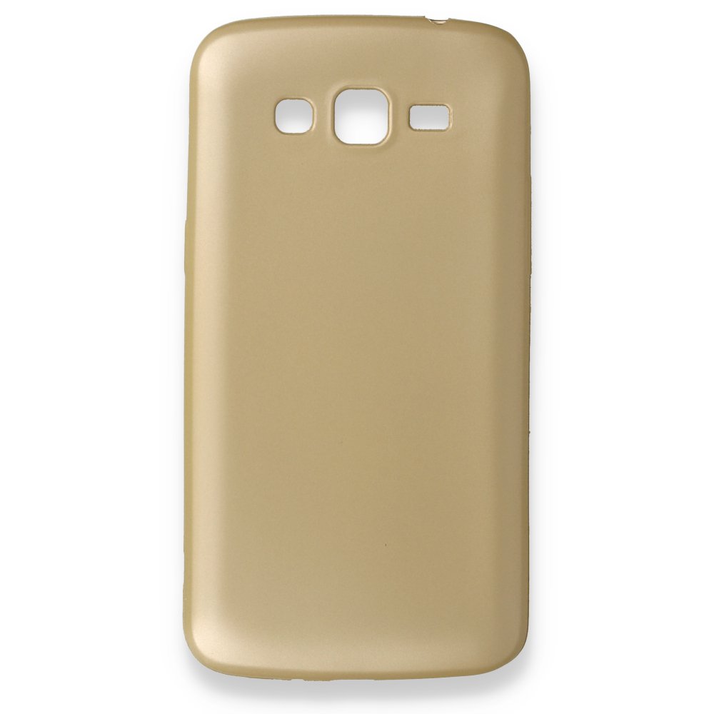  Samsung Galaxy Grand 2 Kılıf First Silikon - Gold