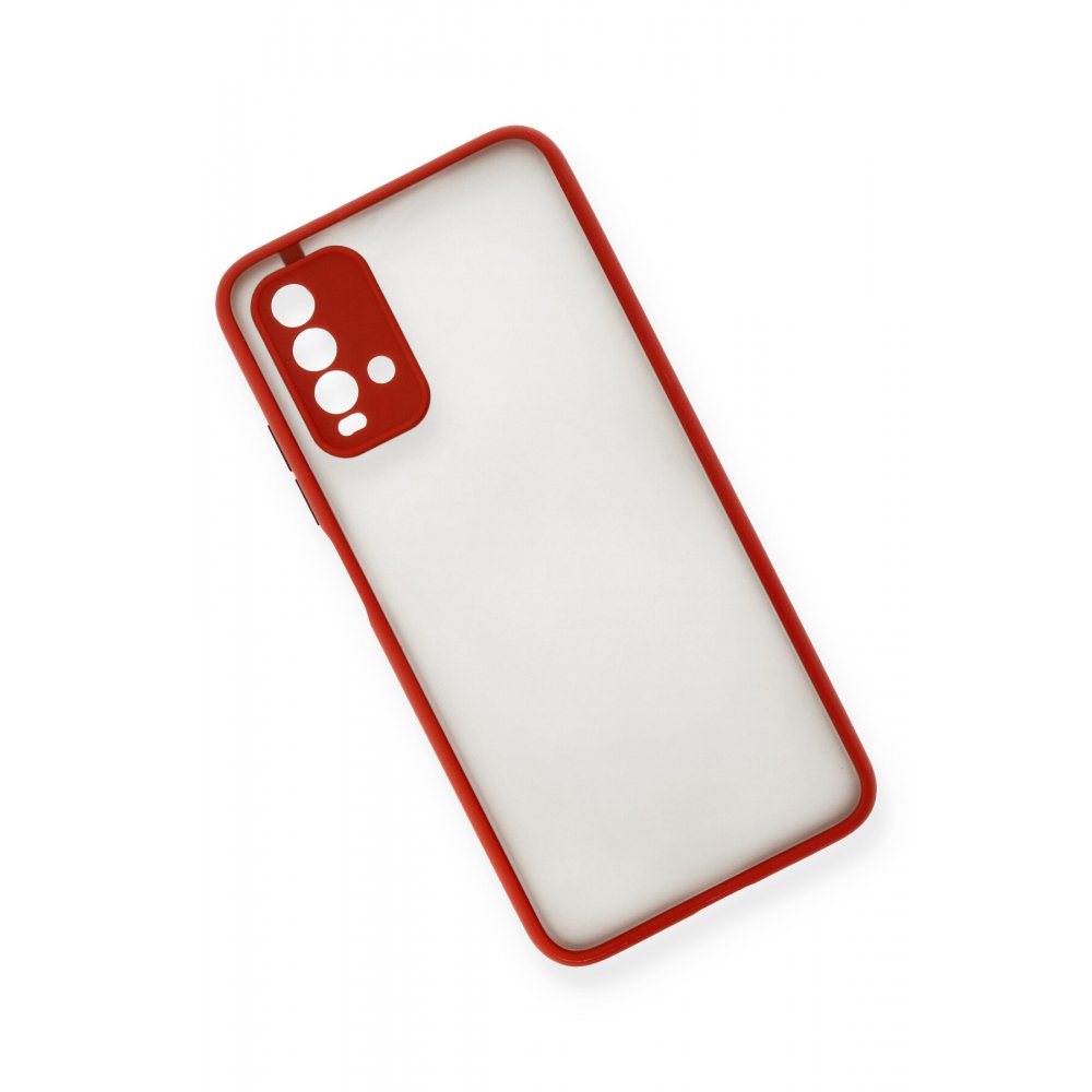 Redmi 9T Kılıf Montreal Silikon Kapak - Kırmızı