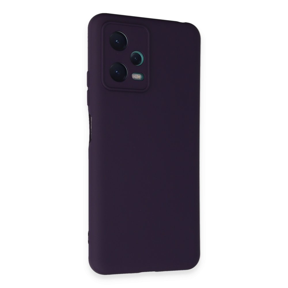 Redmi Note 12 5G Kılıf Nano içi Kadife Silikon - Mor