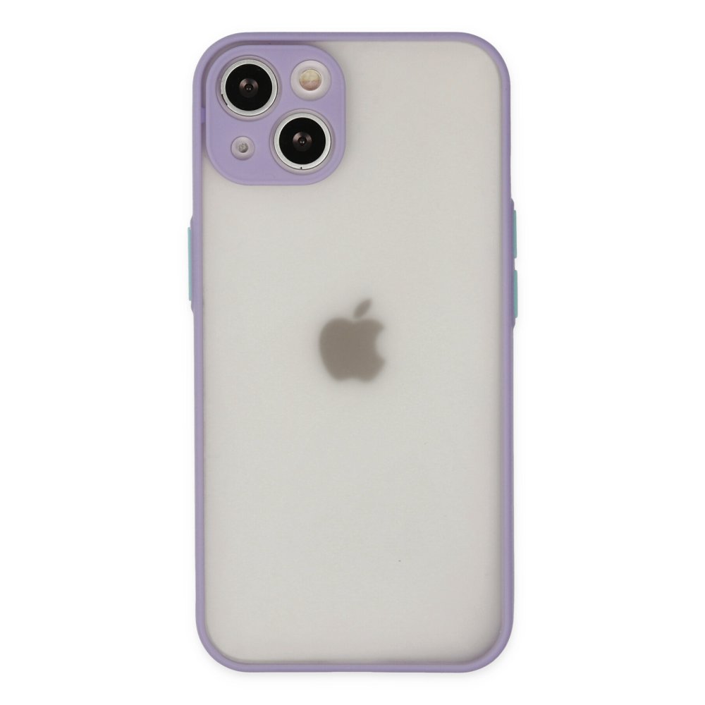 iPhone 15 Plus Kılıf Montreal Silikon Kapak - Mor iPhone 15 Plus Kılıf Montreal Silikon Kapak - Mor