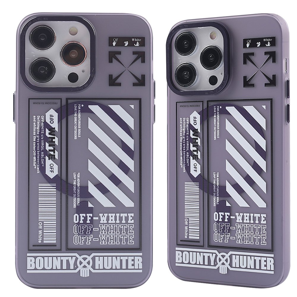  iPhone 14 Pro Max Kılıf Apollo Magneticsafe Desenli Kapak - Apollo Mor - 1