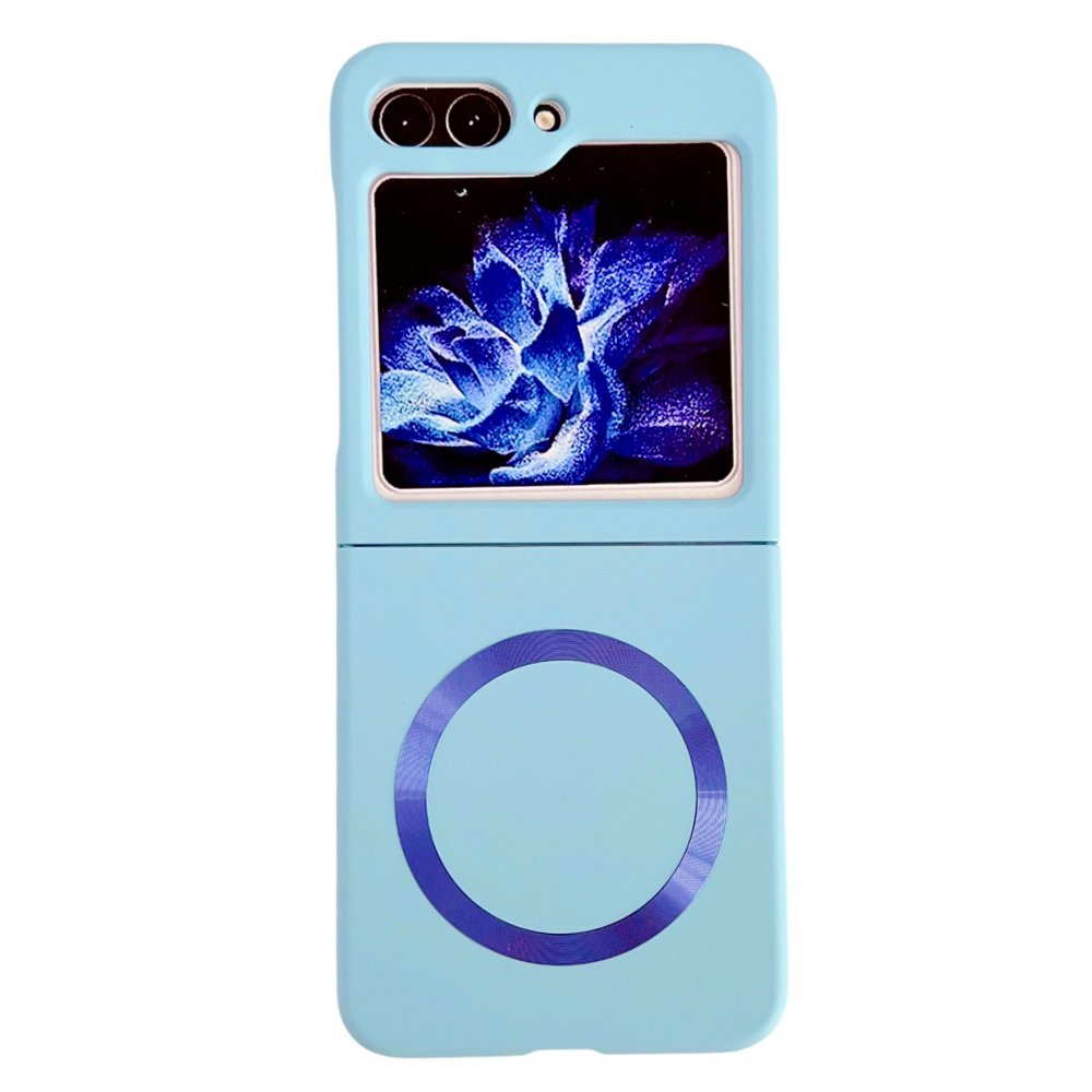  Samsung Galaxy Z Flip 5 Kılıf Mata Fold Kapak - Sierra Blue