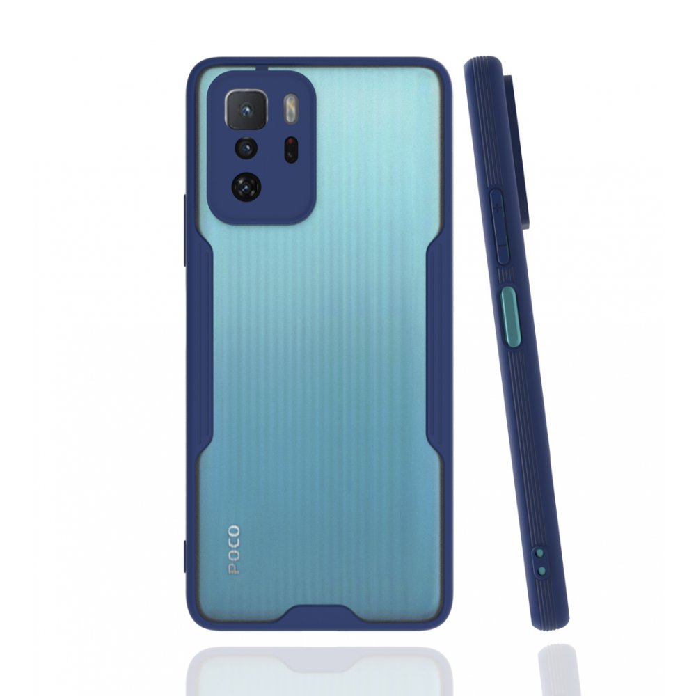  Xiaomi Poco X3 GT Kılıf Platin Silikon - Lacivert
