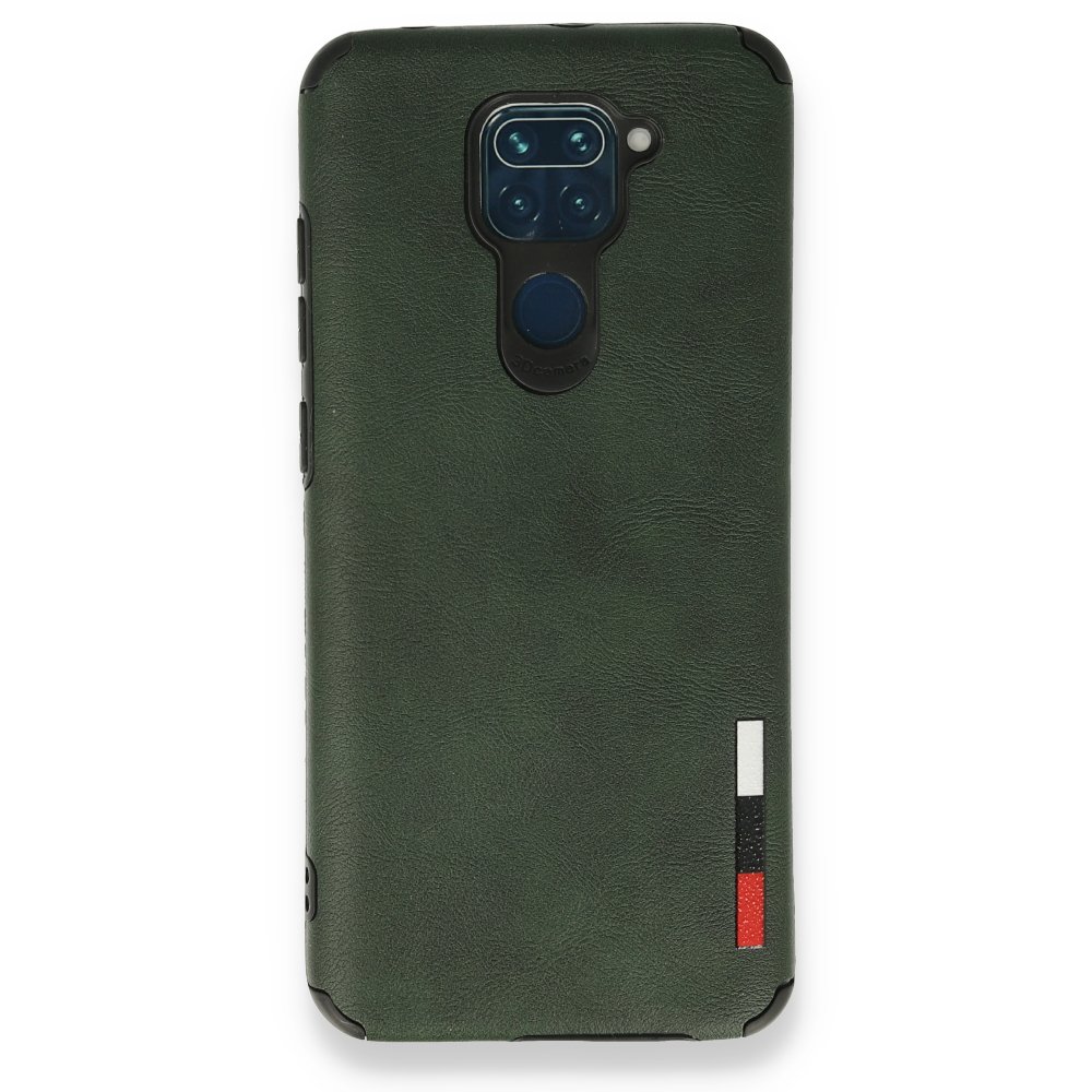 Redmi Note 9 Kılıf Loop Deri Silikon - Yeşil