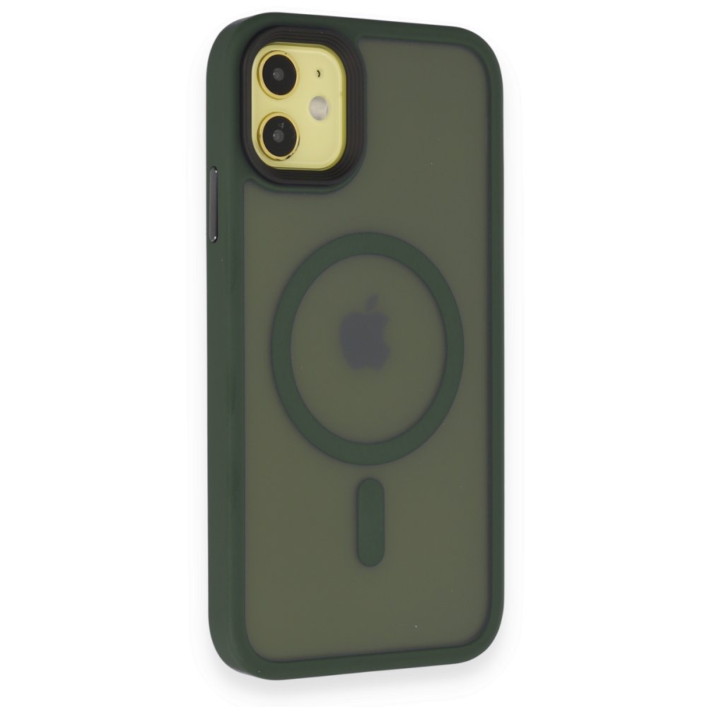  iPhone 11 Kılıf Trex Magneticsafe Kapak - Koyu Yeşil