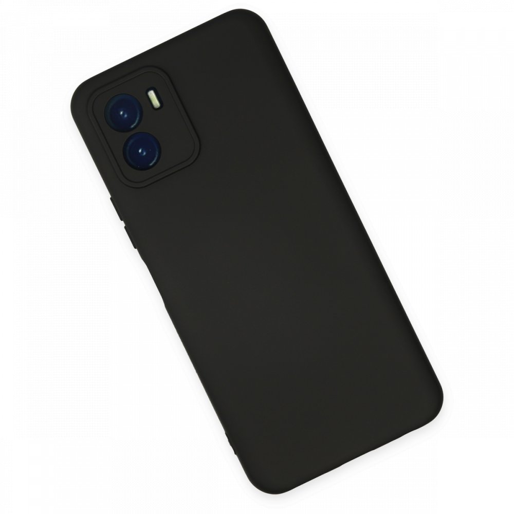  Vivo Y15S Kılıf Nano içi Kadife Silikon - Siyah