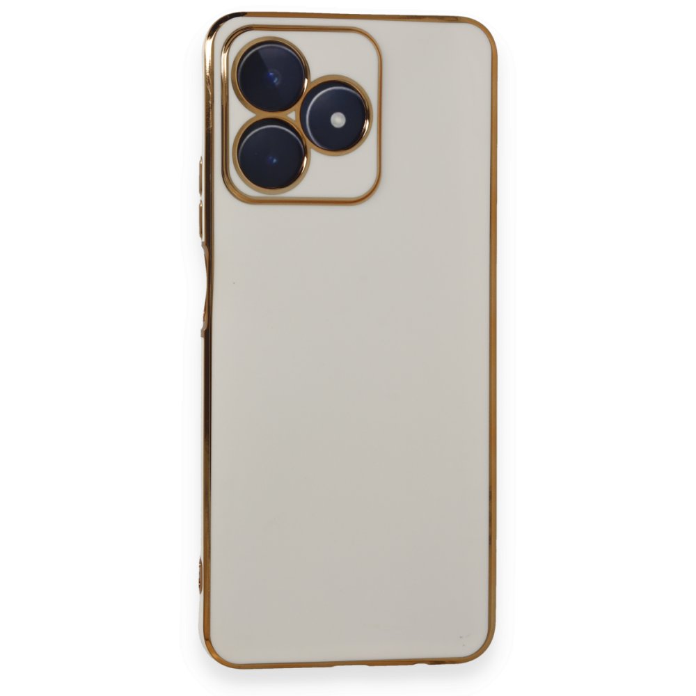 Realme C53 Kılıf Volet Silikon - Beyaz Realme C53 Kılıf Volet Silikon - Beyaz