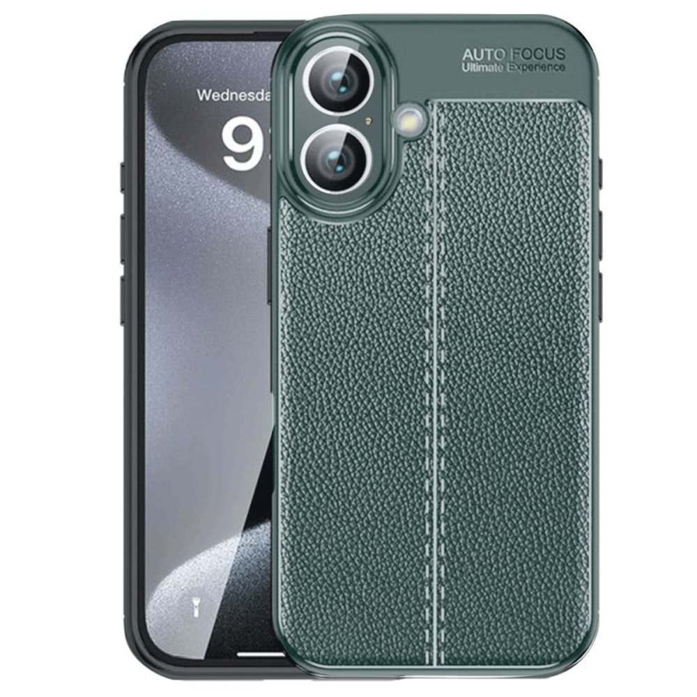  iPhone 16 Kılıf Auto Focus Kapak - Koyu Yeşil