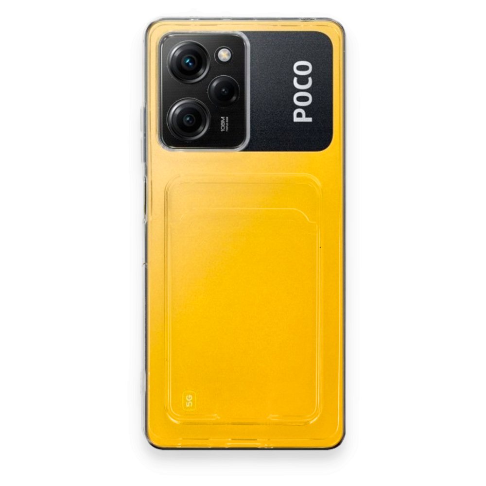Xiaomi Poco X5 Pro 5G Kılıf Kart Şeffaf Silikon - Şeffaf  Xiaomi Poco X5 Pro 5G Kılıf Kart Şeffaf Silikon - Şeffaf