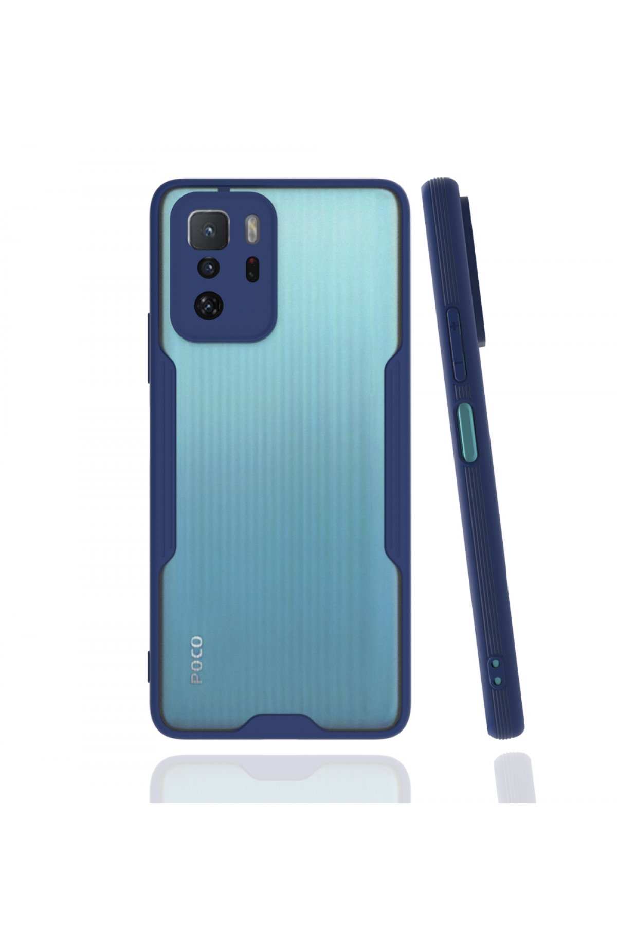  Xiaomi Poco X3 GT Kılıf Platin Silikon - Lacivert