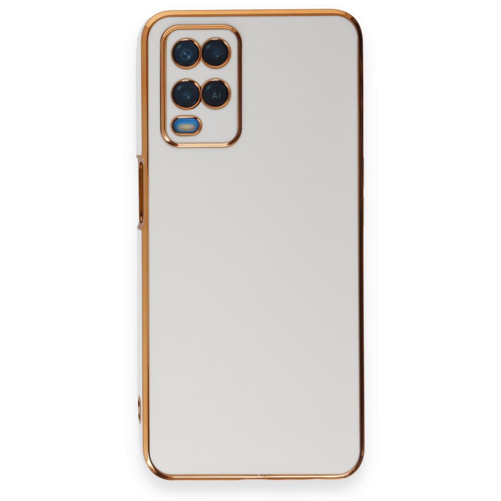 Oppo A54 4G Kılıf Volet Silikon - Beyaz Oppo A54 4G Kılıf Volet Silikon - Beyaz