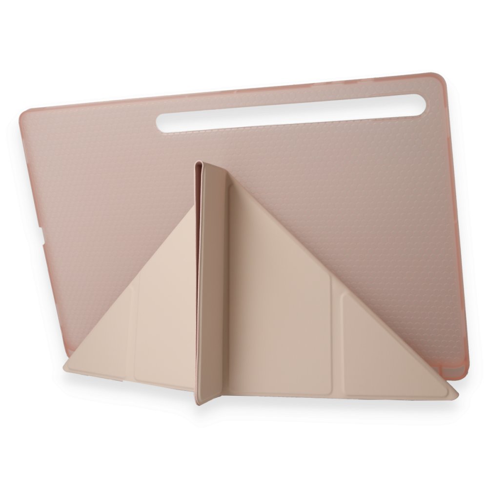  Samsung Galaxy X910 Tab S9 Ultra 14.6 Kılıf Kalemlikli Mars Tablet Kılıfı - Rose Gold