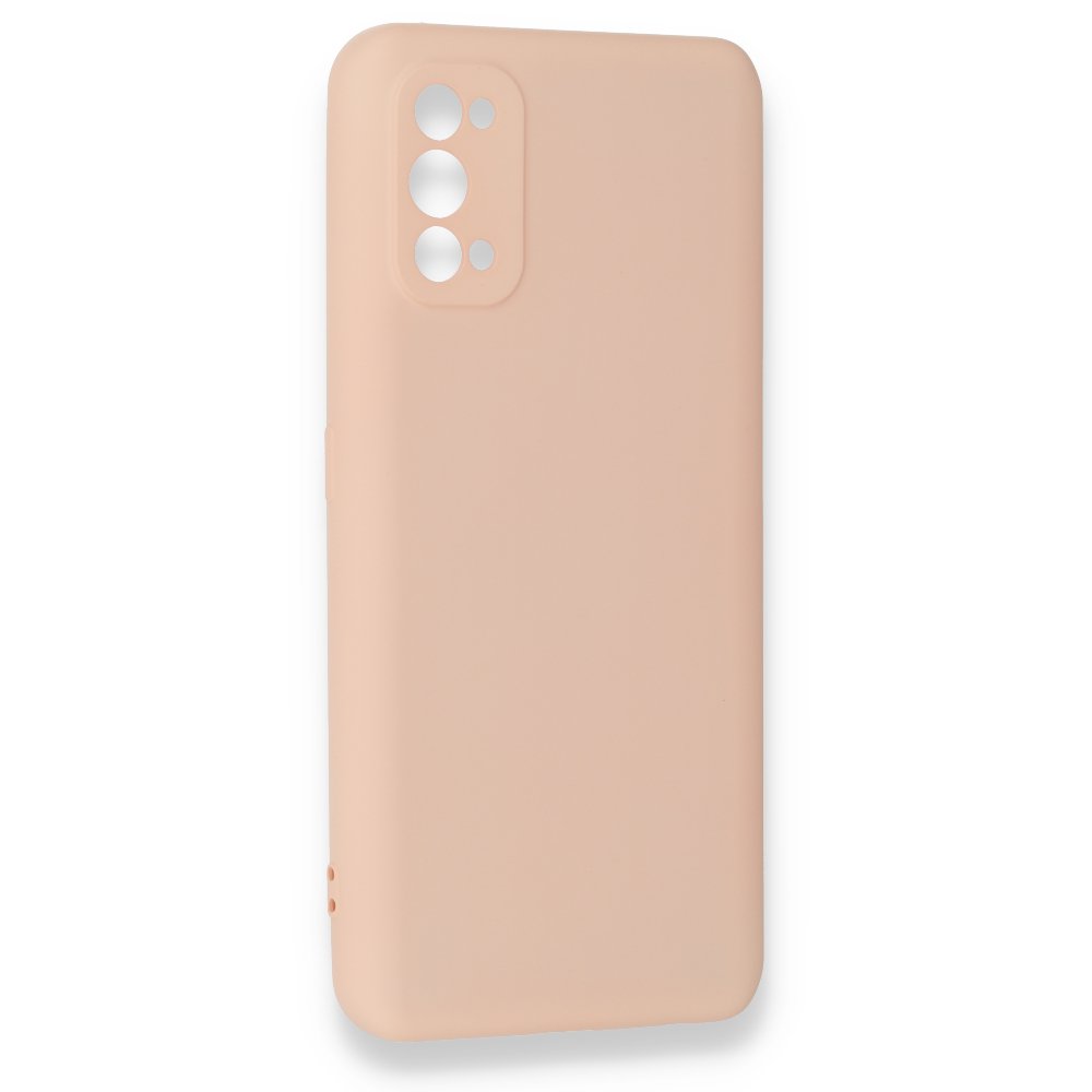 Realme 7 Pro Kılıf Nano içi Kadife Silikon - Pembe  Realme 7 Pro Kılıf Nano içi Kadife Silikon - Pembe