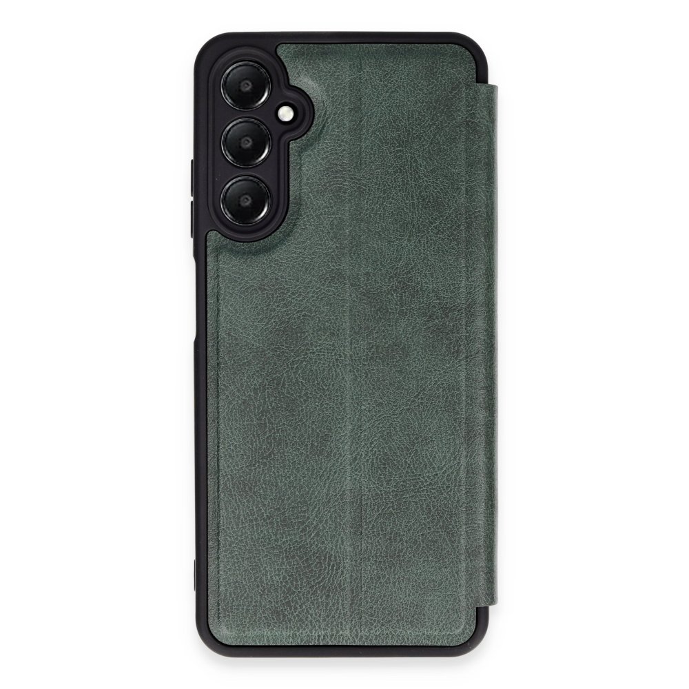  Samsung Galaxy A55 5G Kılıf Flip Cover - Koyu Yeşil