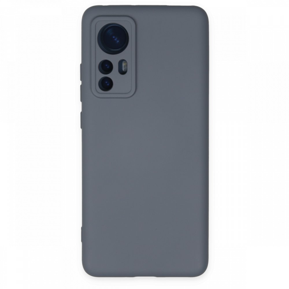  Xiaomi Mi 12 Kılıf Nano içi Kadife Silikon - Gri