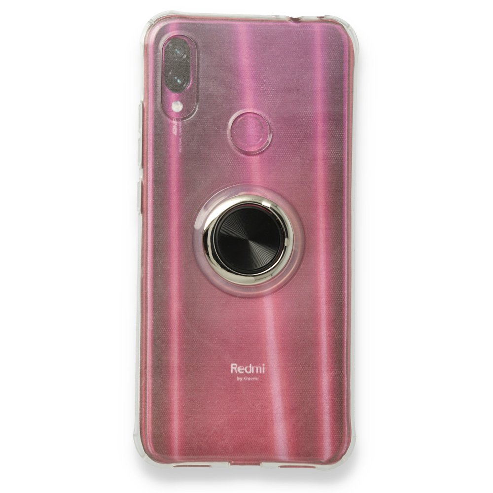 Redmi Note 7 Pro Kılıf Gros Yüzüklü Silikon - Siyah