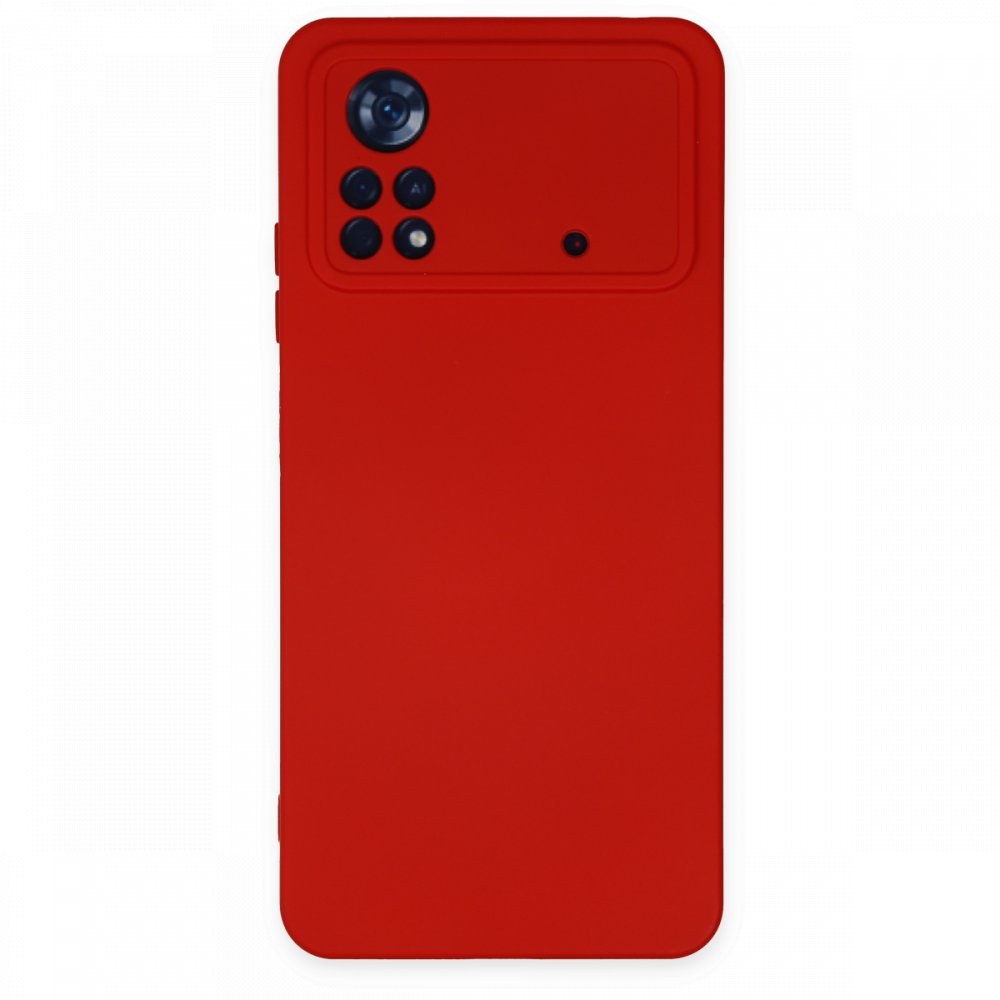  Xiaomi Poco X4 Pro 5G Kılıf Nano içi Kadife Silikon - Kırmızı