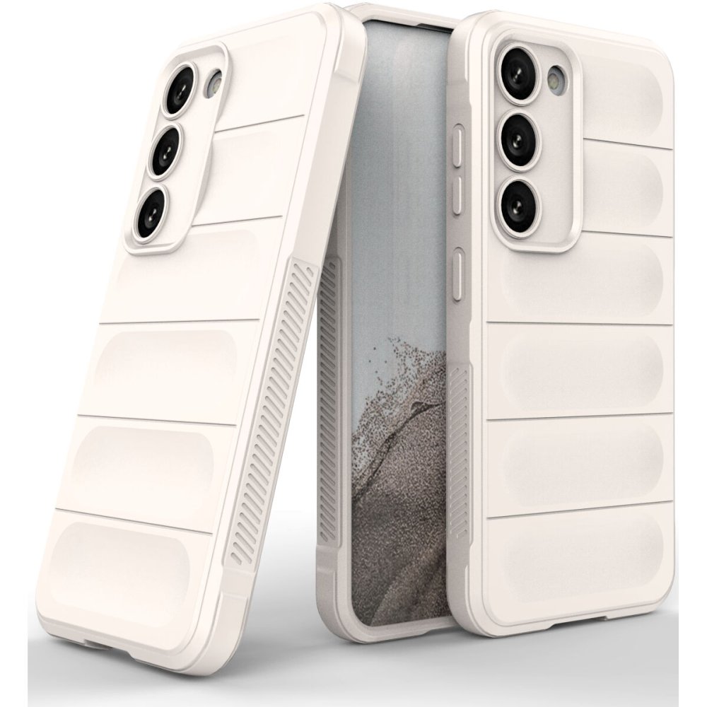  Samsung Galaxy S23 Plus Kılıf Optimum Silikon - Krem