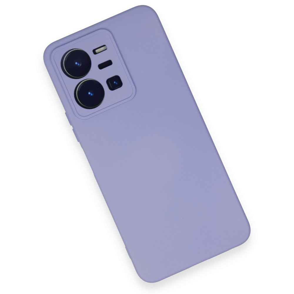 Vivo Y35 Kılıf Nano içi Kadife Silikon - Lila Vivo Y35 Kılıf Nano içi Kadife Silikon - Lila