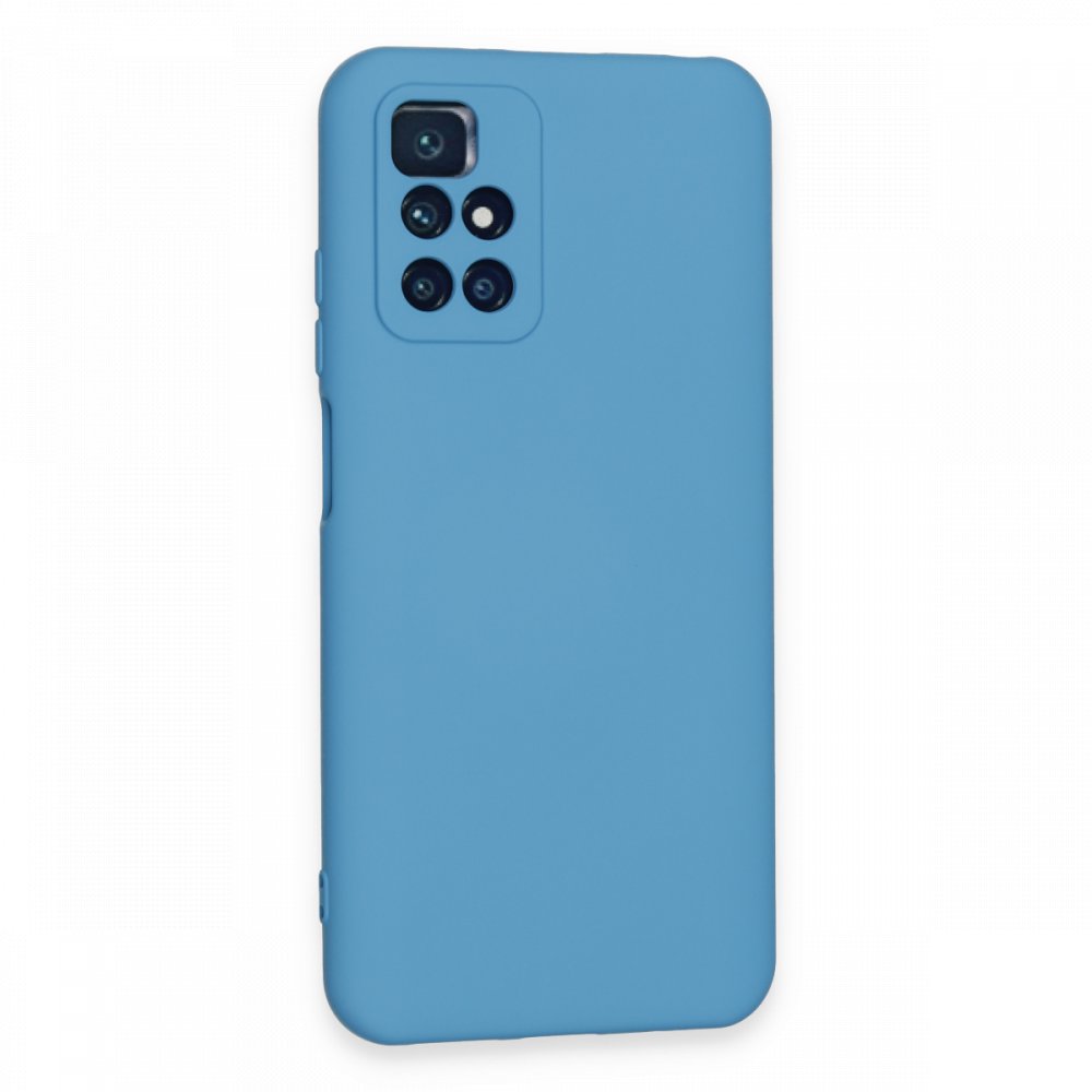 Redmi 10 2022 Kılıf Nano içi Kadife Silikon - Mavi