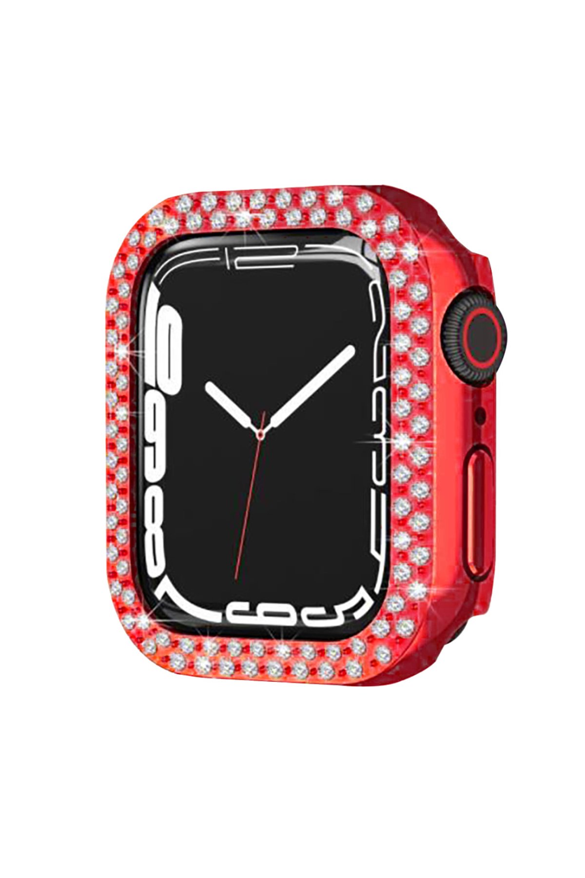 Apple Watch 44mm Taşlı Kasa - Kırmızı Apple Watch 44mm Taşlı Kasa - Kırmızı