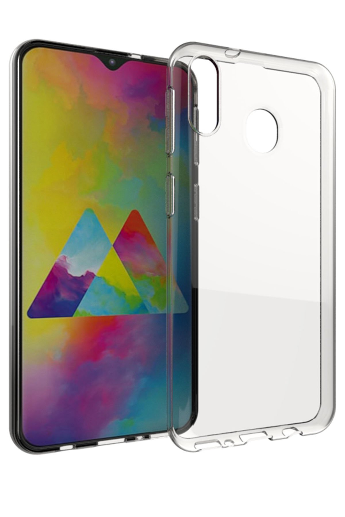  Samsung Galaxy M30 Kılıf Lüx Şeffaf Silikon