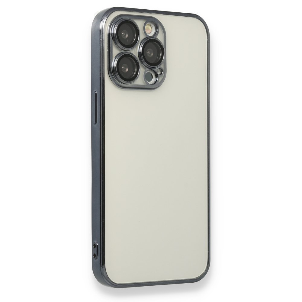  iPhone 13 Pro Kılıf Razer Lensli Silikon - Siyah