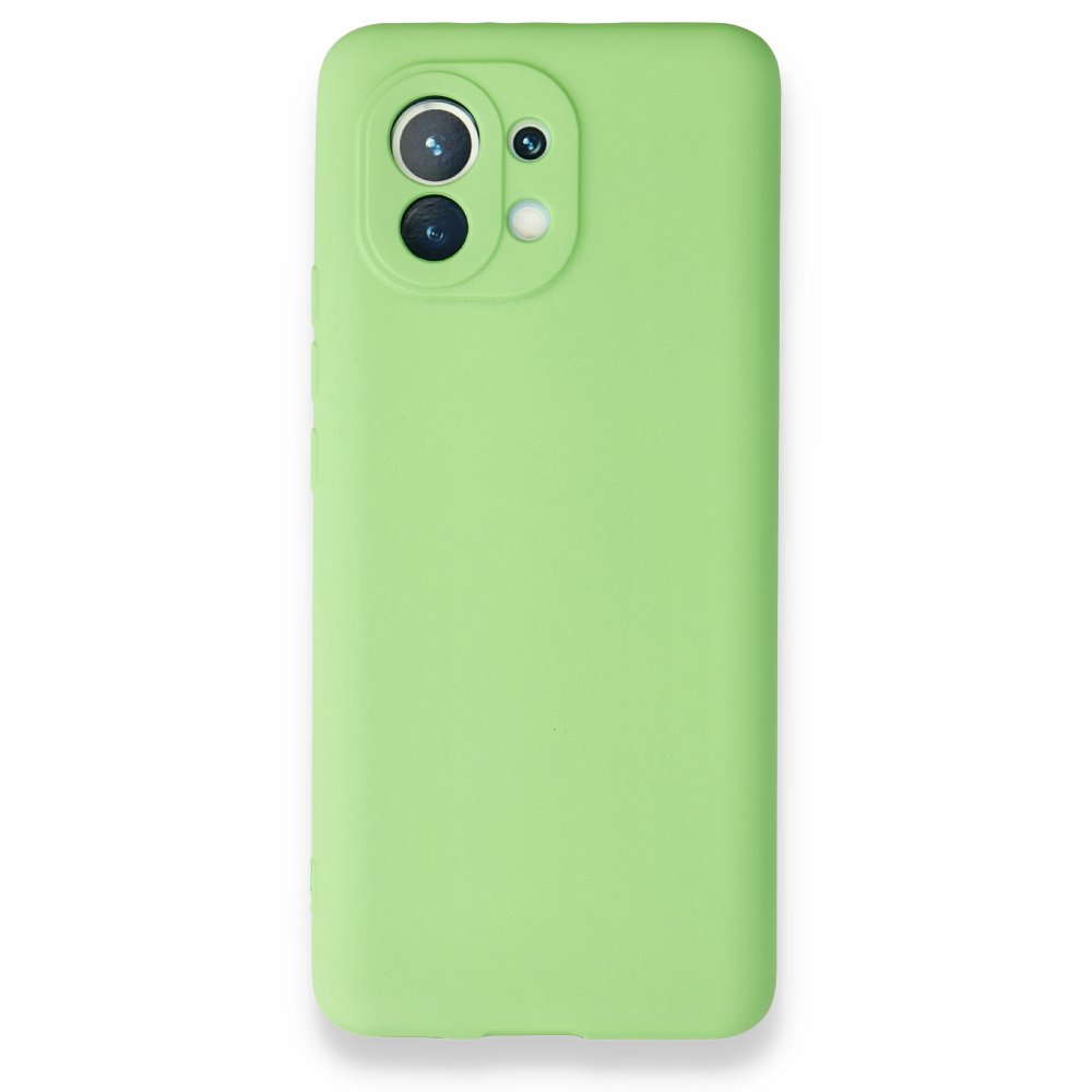  Xiaomi Mi 11 Kılıf First Silikon - Yeşil