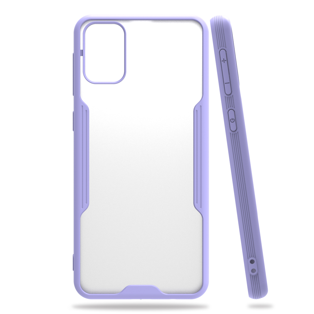  Samsung Galaxy M31 Kılıf Platin Silikon - Lila
