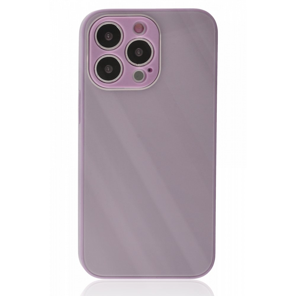 iPhone 13 Pro Kılıf Glass Kapak - Mor