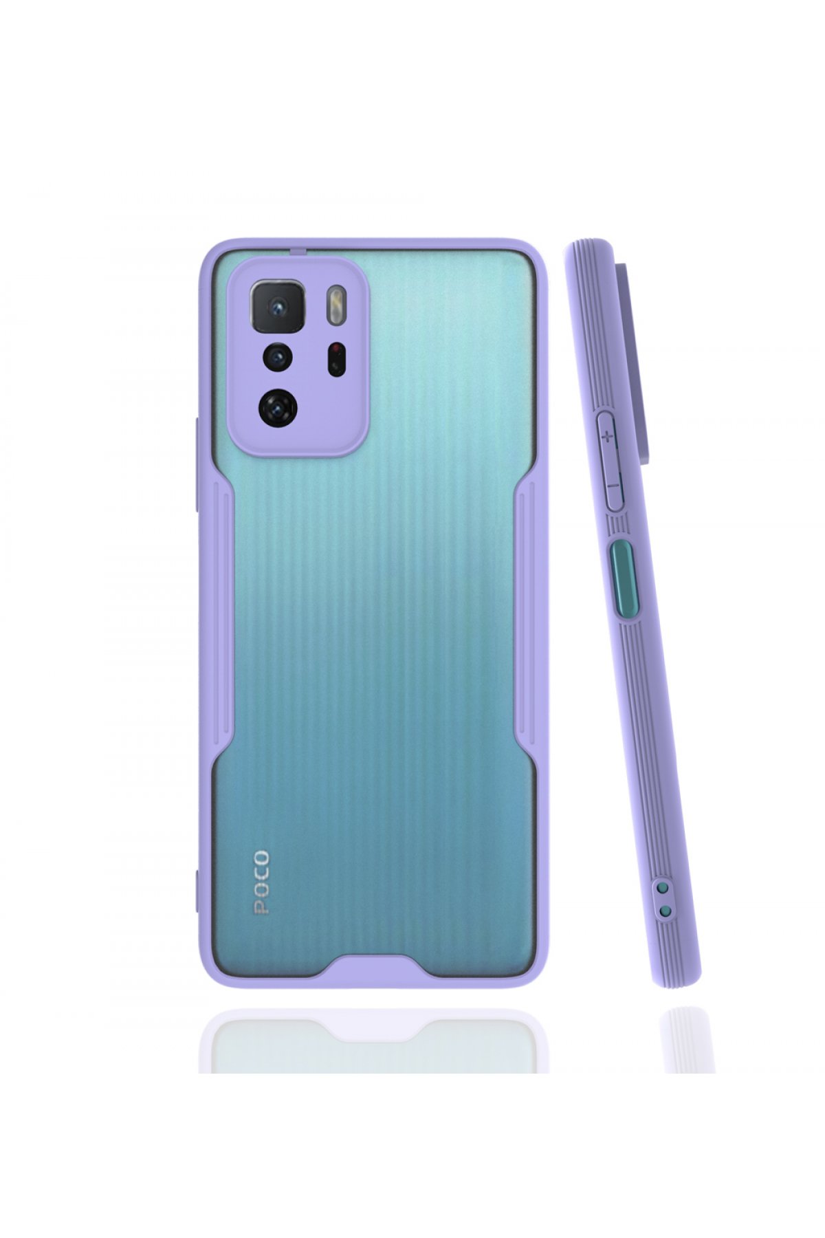  Xiaomi Poco X3 GT Kılıf Platin Silikon - Lila