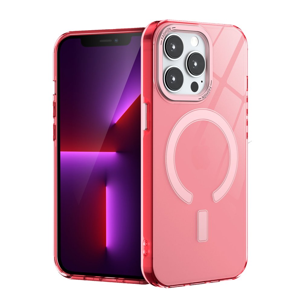  iPhone 13 Pro Kılıf Troy Magsafe Kapak - Pembe