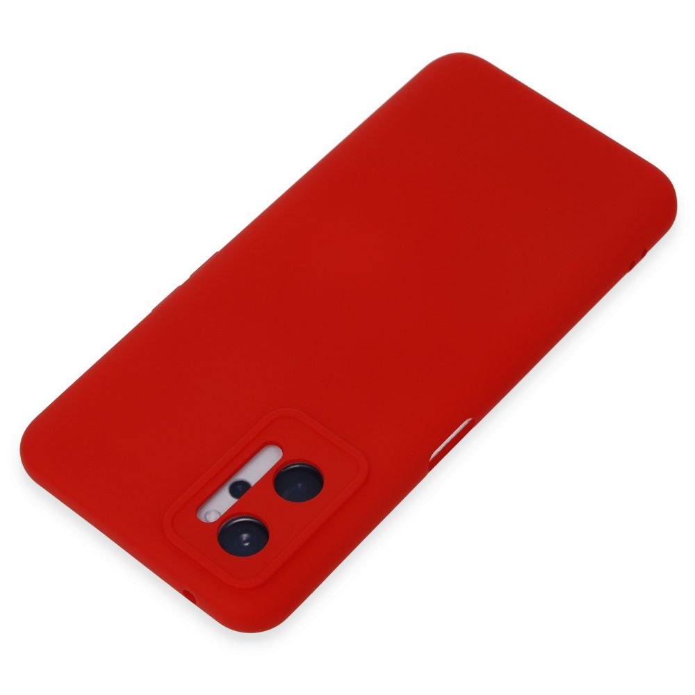  Realme 9i 4G Kılıf Nano içi Kadife Silikon - Kırmızı