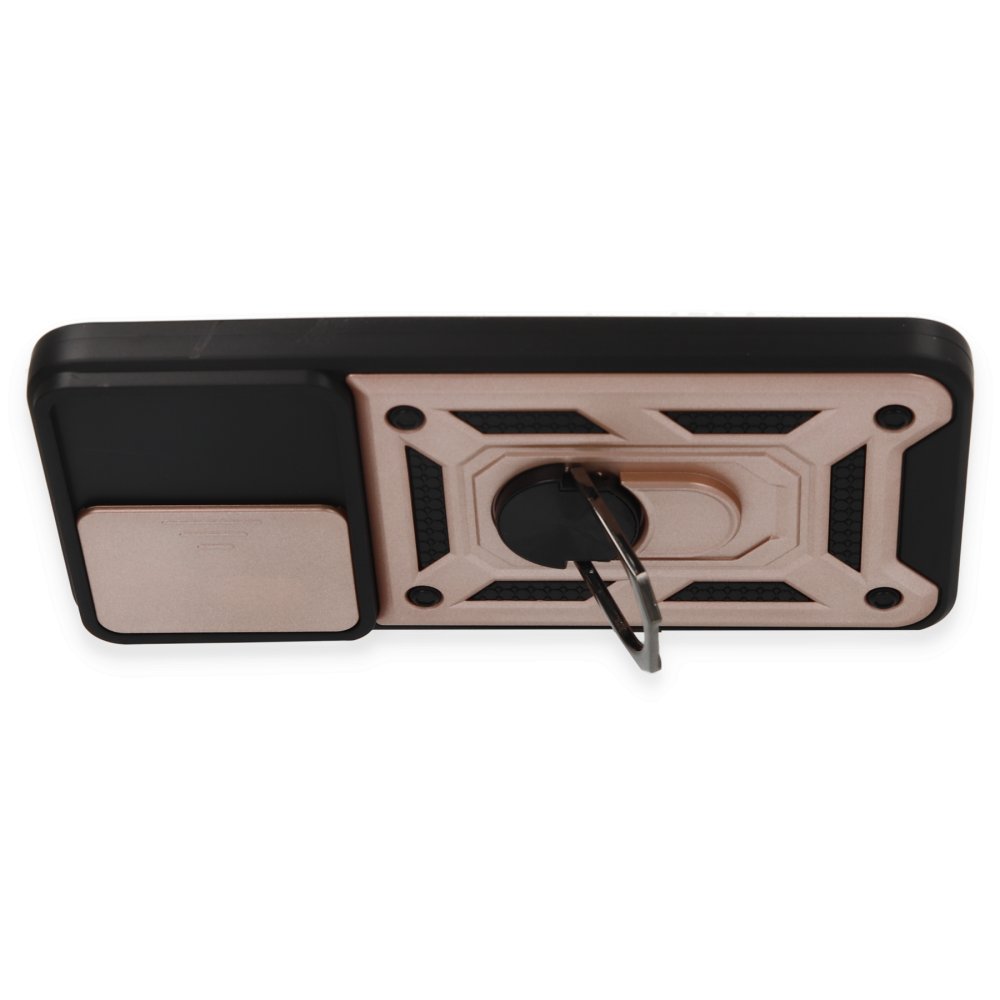 Redmi Note 12S Kılıf Pars Lens Yüzüklü Silikon - Rose Gold Redmi Note 12S Kılıf Pars Lens Yüzüklü Silikon - Rose Gold