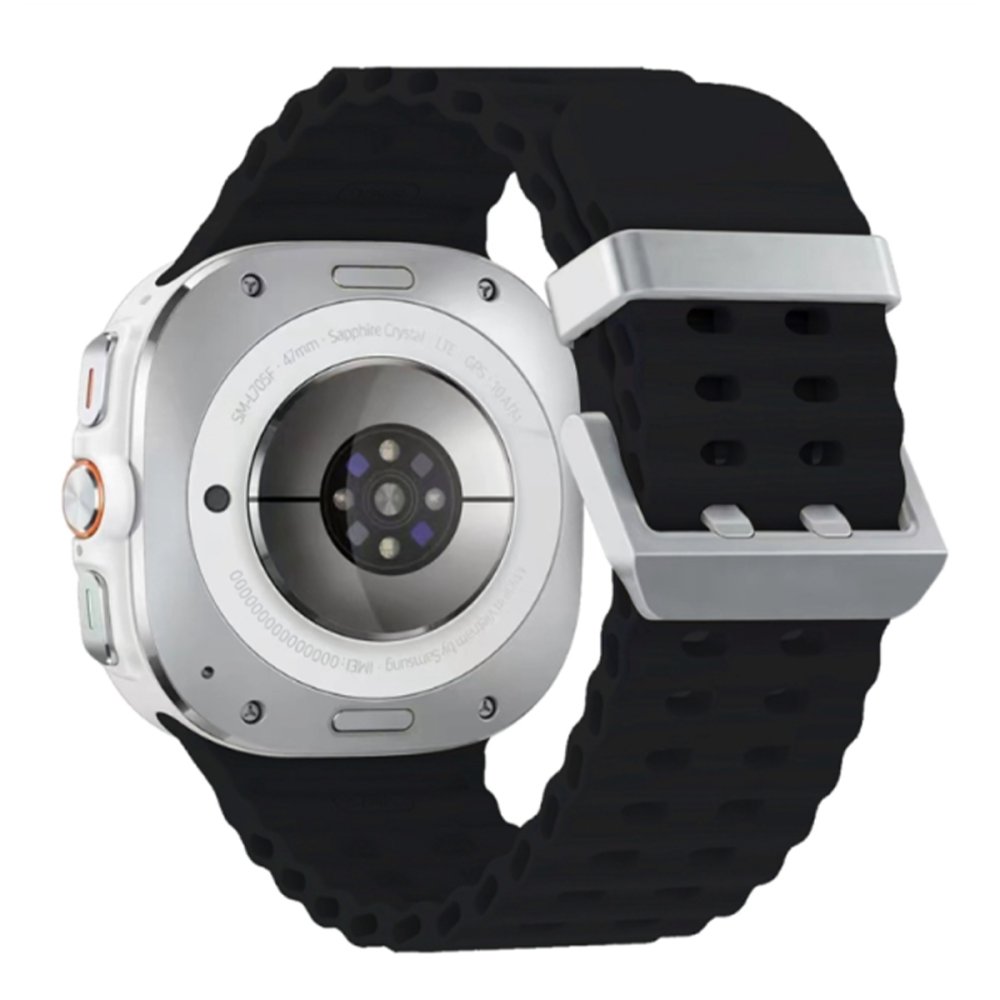  Watch 7 Ultra KR417 Rug Silikon Kordon - Siyah
