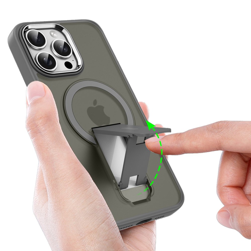  iPhone 16 Pro Kılıf Tork Magsafe Standlı Kapak - Gold