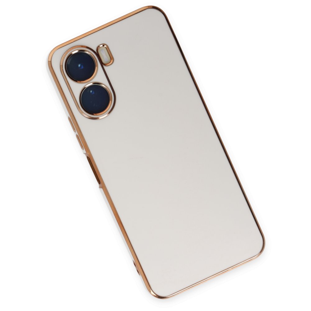 Vivo Y16 Kılıf Volet Silikon - Beyaz  Vivo Y16 Kılıf Volet Silikon - Beyaz