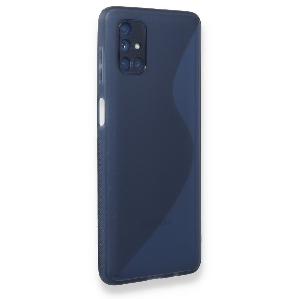 Samsung Galaxy M51 Kılıf S Silikon - Mavi Samsung Galaxy M51 Kılıf S Silikon - Mavi