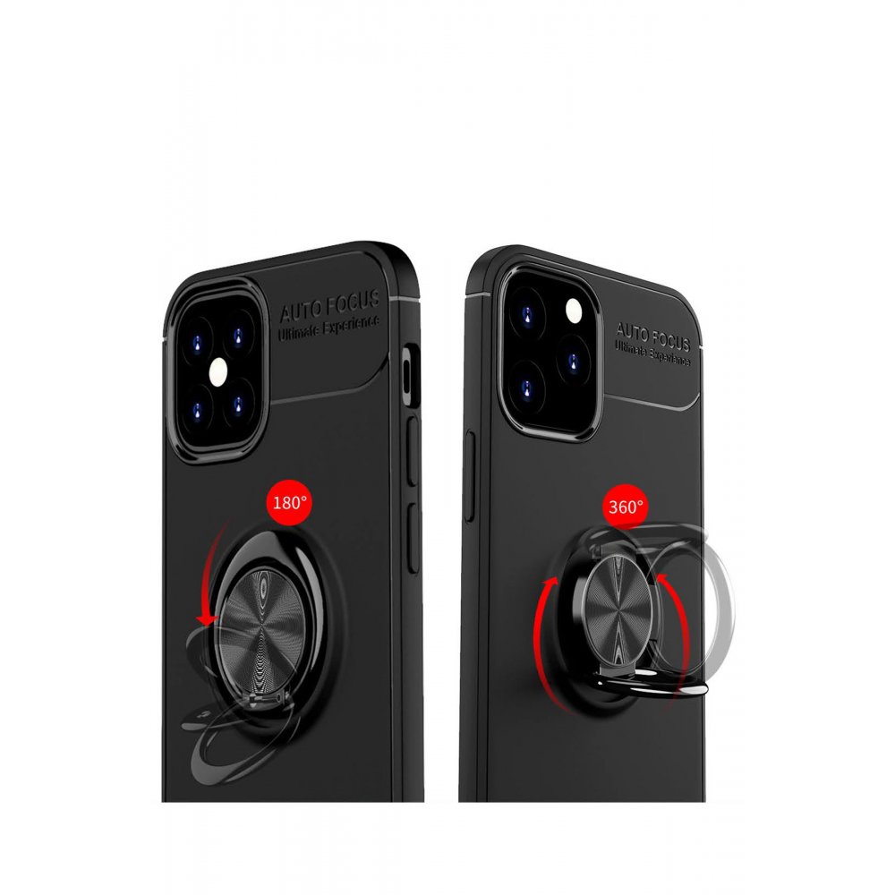 iPhone 12 Mini Kılıf Range Yüzüklü Silikon - Mavi  iPhone 12 Mini Kılıf Range Yüzüklü Silikon - Mavi