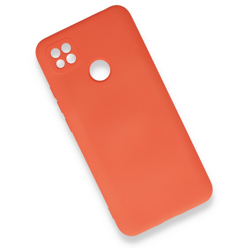 Redmi 9C Kılıf Nano içi Kadife Silikon - Turuncu