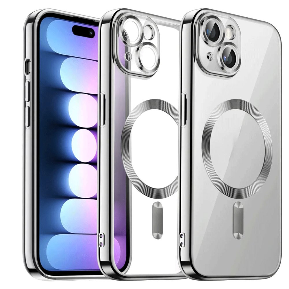  iPhone 15 Kılıf Kross Magneticsafe Kapak - Titan Gri